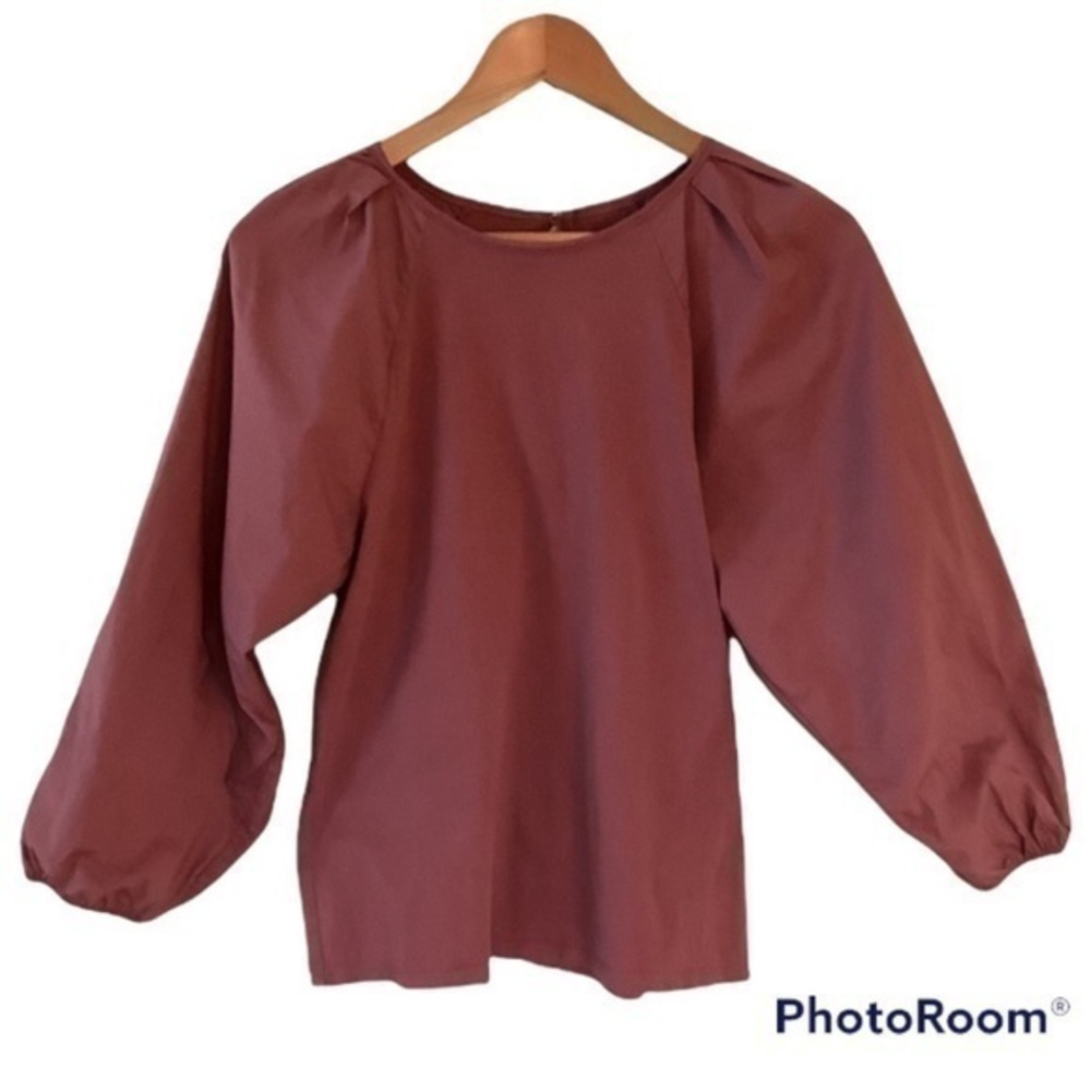 A New Day Long Puff Sleeve Mauve color Medium